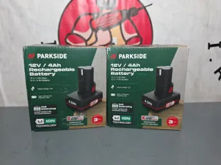 2 Baterías Parkside 12V 4Ah Nuevas