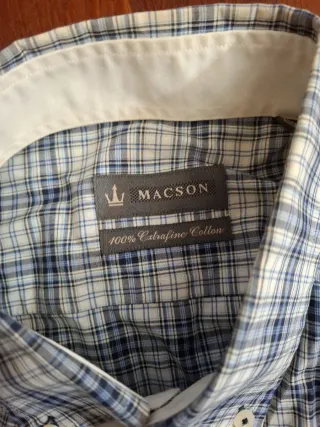 Camisa Macson cuadros hombre