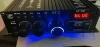 Amplificador AK380 Bluetooth 800W + Mando + Fuente