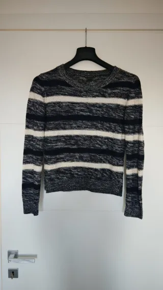 Maglione donna a righe pullover