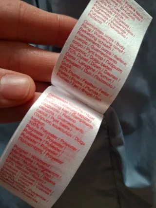 Plumífero Lacoste azul y blanco