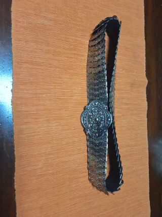 Cintura elastica metallo decorata