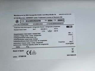 Frigorífico Combi Siemens 2mts A++ No Frost Inox