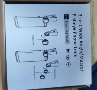 Lentes para Móvil 3 en 1: Gran Angular, Macro, Ojo