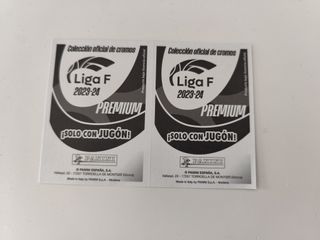 Panini 2 cromos fútbol Premium Liga F 2023 2024