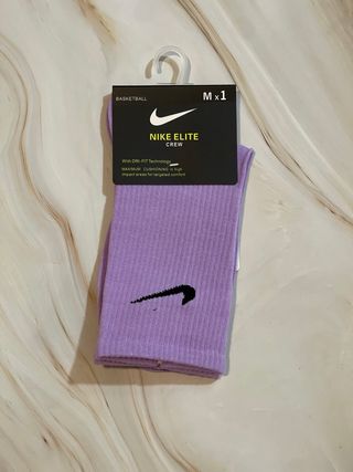 Calcetines Nike Elite Crew Morados Talla M