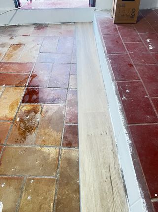 Suelo vinílico imitación madera