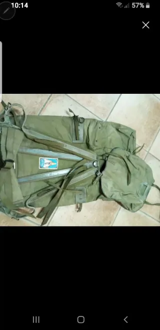 2Mochilas militares Altus verde y Alba.