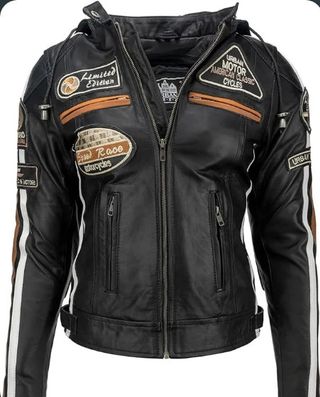Chaqueta Cuero Moto Mujer Urban Leather Talla 58