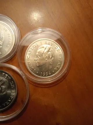 Lote 3 Monedas Plata 2000 Pesetas Juan Carlos I