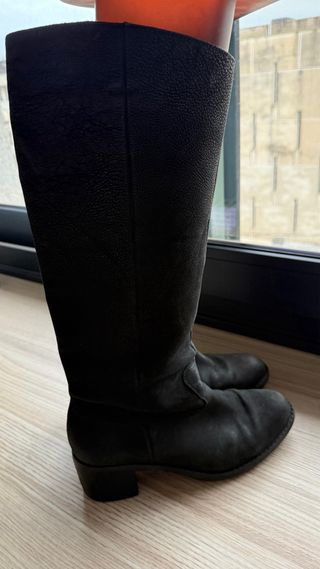 Botas de cuero holgadas caña 36cm