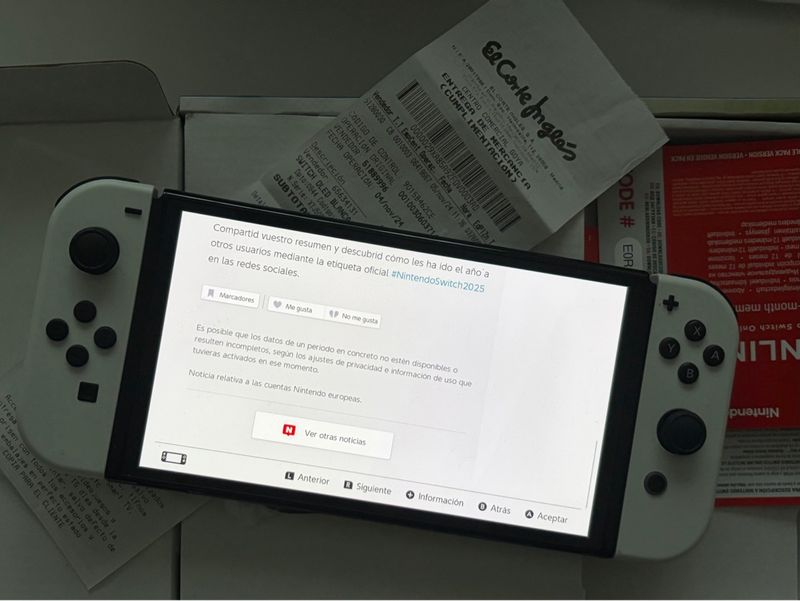 Nintendo Switch OLED Blanca