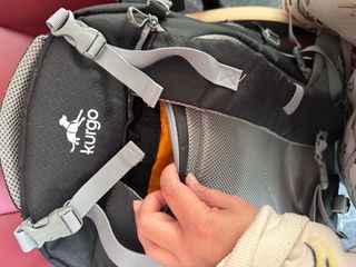 Mochila Kurgo G-Train K9 Negra Naranja