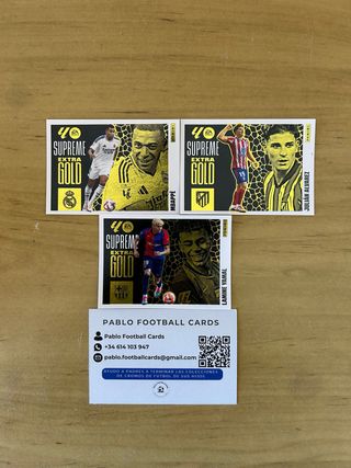 LOTE 3 EXTRA GOLD SUPREME LIGA ESTE 2025/26 PANINI