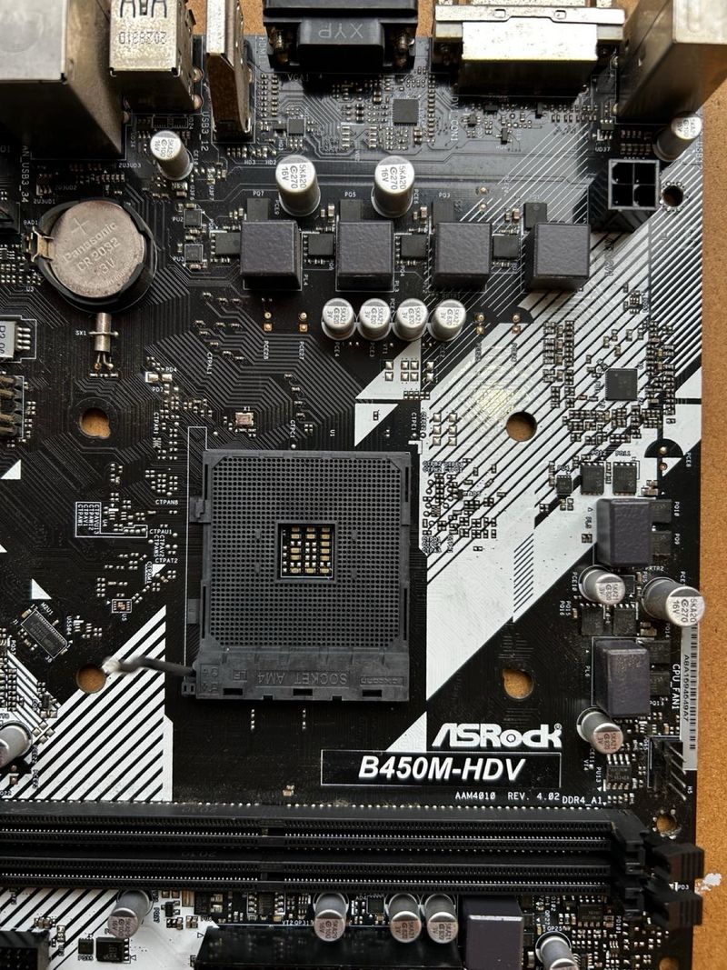 Placa Base ASRock B450M-HDV AM4 Ryzen DDR4 mATX afbeelding 2