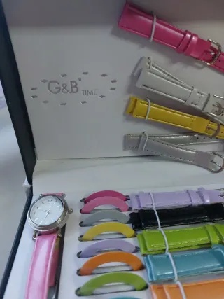 Reloj G&B TIME con correas y esferas intercambiabl