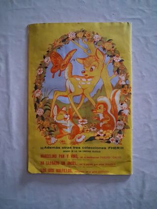Álbum de Cromos Bambi Walt Disney