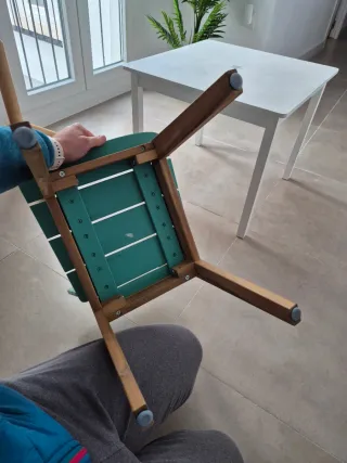 Mesa y 2 sillas madera niños Vertbaudet