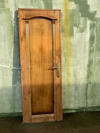 Puerta Madera Castaño Macizo