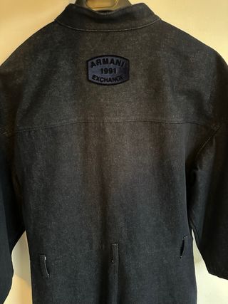 Tuta Armani Exchange Denim Nera Taglia S