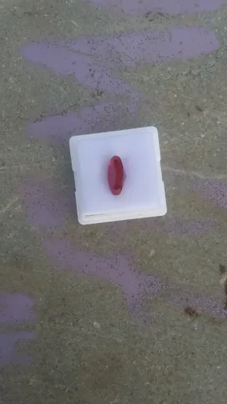 Rubí sangre de paloma ovalado