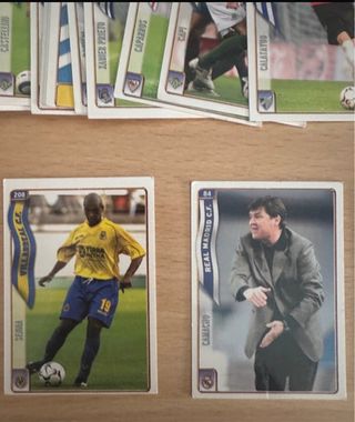 Lote cromos fichas liga 2005