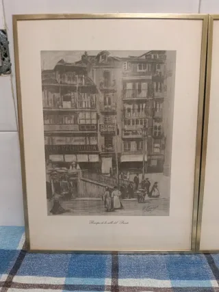 Cuadros de ciudad enmarcados