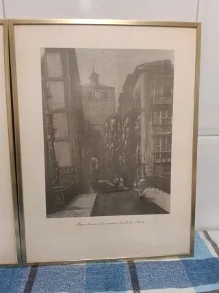 Cuadros de ciudad enmarcados