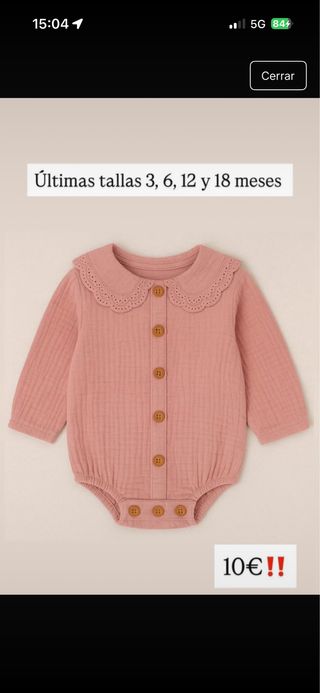 Pelele terracota 6 y 18 meses