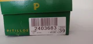 Zapatos Pitillos Negros T.39 Tacón Ancho