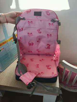 Trona infantil rosa con dibujos