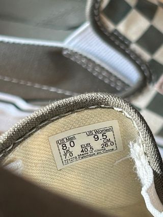 Zapatillas Vans 40,5 Slip-On Checkerboard Satin