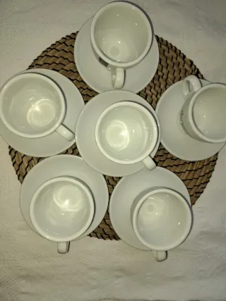 Juego 6 Tazas Café Fortaleza Cerámica