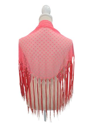 Mantoncillo plumeti coral flamenca