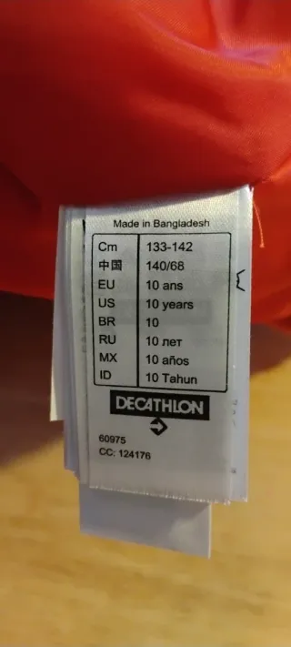 Mono de Nieve Rojo Talla 10 Años