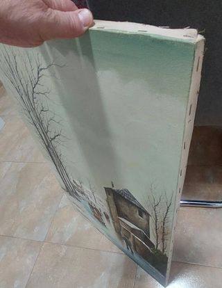 Lienzo Óleo Impresionista Invierno