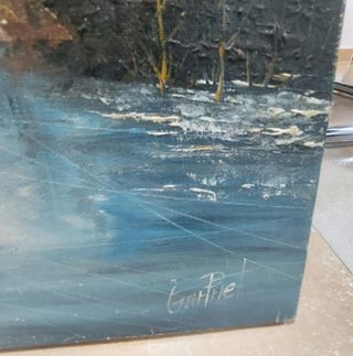 Lienzo Óleo Impresionista Invierno