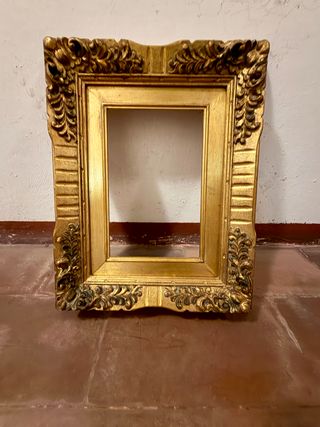 Stock di 9 cornici antiche in legno