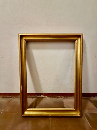 Stock di 9 cornici antiche in legno