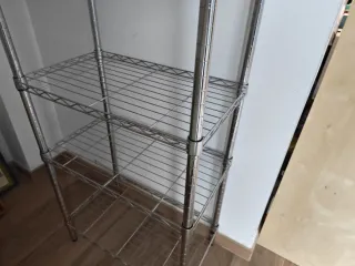 Estantería Metálica Plateada