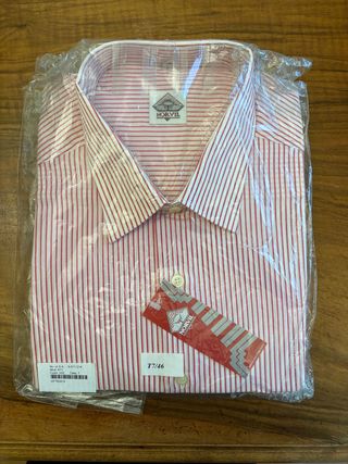 Camisa NORVIL Rayas Rojas Talla XL