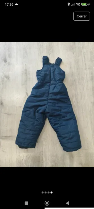 Pantalón de nieve azul para niño