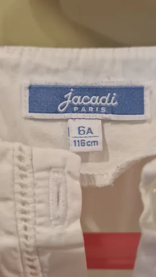 Camisa branca Jacadi 6 Anos