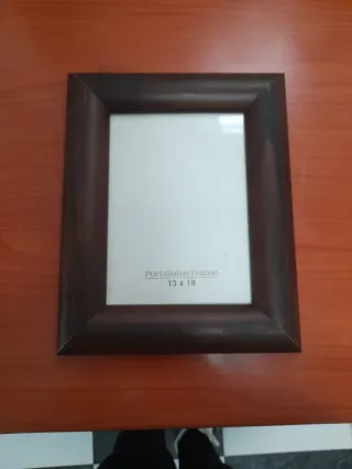 Marco de fotos madera marrón 13x18