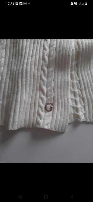 Set Sciarpa e Cappello Guess Bianco