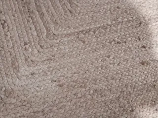 Alfombra de Yute Rectangular Beige/Marrón