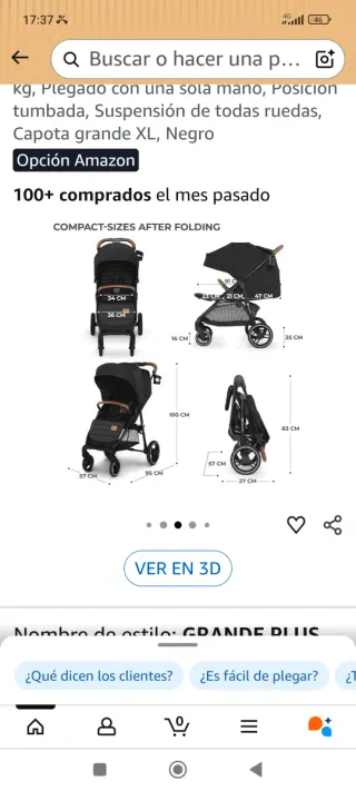 Silla de paseo Kinderkraft GRANDE PLUS