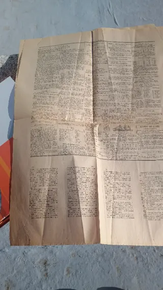 Periódico antiguo Cádiz 1857