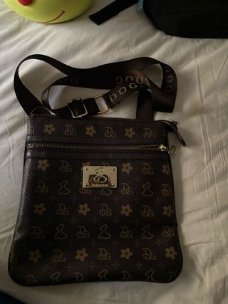 Bolso bandolera Tous marrón estampado