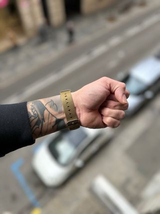 Reloj Poedagar Beige/Verde Militar Nuevo